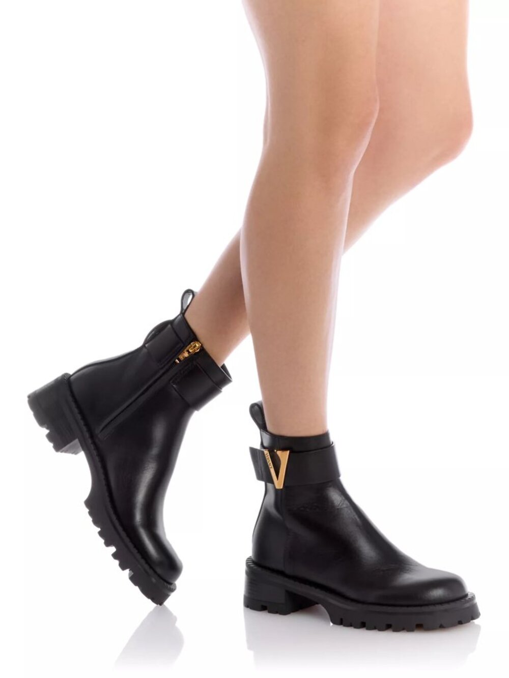 NWT Versace Authentic Women's V Ankle Booties